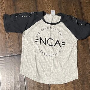 Varsity NCA Gray and Black Raglan Tee